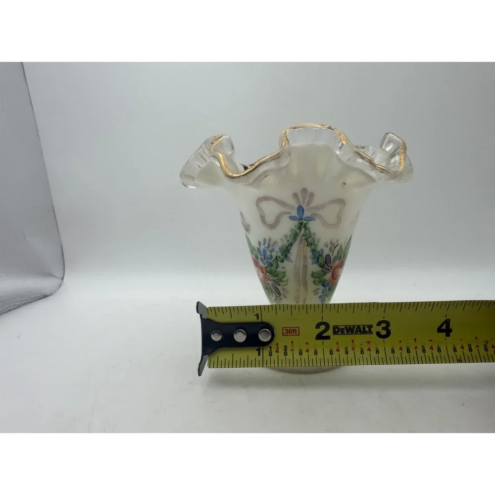 Fenton Charleton Silver Crest Trumpet Vase 